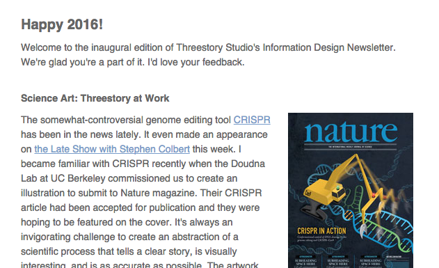 Info Design Newsletter Launches
